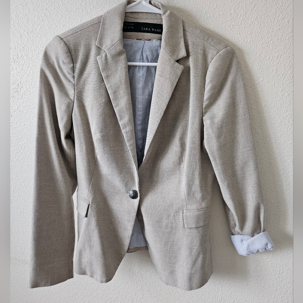 Zara Basic Women's Business Casual Made in Spain Jacket size Smallara - Picture 7 of 12